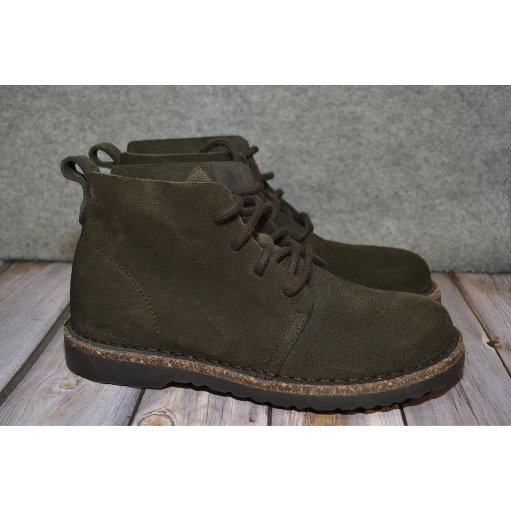 Birkenstock Boots Womens Size 5 Brown Suede Chukka Ankle Lug Sole Casual Booties